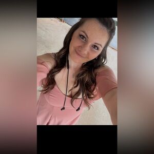 David's Bridal Pink Maxi A-Line Dress